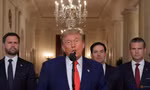 Tổng thống Mỹ Donald Trump phát biểu từ Nhà Trắng ngày 21/6, sau khi Mỹ ném bom các cơ sở hạt nhân Iran. (Ảnh: Reuters)
