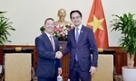 Thứ trưởng Ngoại giao Đỗ Hùng Việt tiếp ông Sean Kotaro O’Neill. Ảnh: Mofa