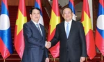 Chủ tịch nước Lương Cường và Thủ tướng Lào Sonexay Siphandone. Ảnh: Nhandan