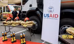 Các nhân viên viện trợ ở Ukraine hoạt động theo chương trình của cơ quan viện trợ Mỹ USAID. (Ảnh: Reuters)