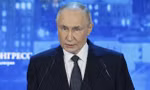 Tổng thống Nga Vladimir Putin phát biểu tại sự kiện ngày 27/3. (Ảnh: AP)
