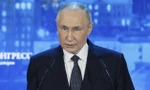 Tổng thống Nga Vladimir Putin phát biểu tại sự kiện ngày 27/3. (Ảnh: AP)