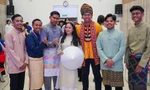 Sinh viên Trường ĐH Ngoại ngữ, ĐH Quốc gia Hà Nội giao lưu với sinh viên Trường ĐH Khoa học Islam Malaysia Ảnh: Thanh Phong