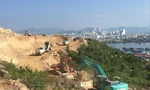 Chủ đầu tư dự án Haborizon Nha Trang cho máy móc san lấp đồi núi khi chưa có giấy phép xây dựng 