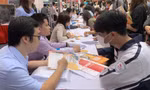 Thí sinh tham gia ngày hội tuyển sinh 2023 Ảnh: Nghiêm Huê 