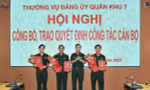 Bản tin 8H: Thường vụ Đảng ủy Quân khu 7 công bố, trao quyết định về công tác cán bộ