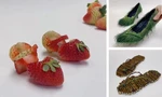 Bộ sưu tập giày dép được làm hoàn toàn từ rau củ quả