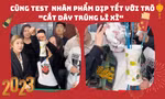 Cắt dây rút lì xì - "test nhân phẩm" đầu năm: May mắn cắt trúng iPhone, xui thì bị trét bánh