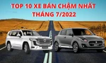 Top 10 ô tô có doanh số thấp nhất tháng 7