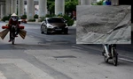 Đường dưới chân dự án Nhổn - ga Hà Nội hư hỏng