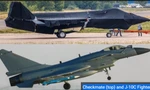 Tiêm kích Checkmate (trên) và J-10C