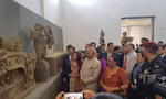 Tổng thống Ấn Độ Ram Nath Kovind cùng phu nhân thăm Bảo tàng điêu khắc Chăm sáng ngày 19/11