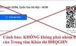 Cảnh báo đăng trên fanpage Đại học Quốc gia Hà Nội.