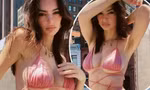 Mẫu nội y Emily Ratajkowski tung loạt ảnh mặc bikini phô chân ngực 'nóng mắt'