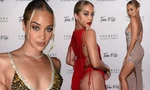 Siêu mẫu Jasmine Sanders mặc váy khoe trọn vòng 3 trong tiệc sinh nhật