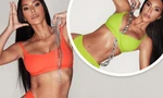 Kim Kardashian khoe thân hình 'rực lửa' với bộ sưu tập nội y màu neon