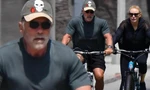 'Kẻ huỷ diệt' Arnold Schwarzenegger cường tráng ở tuổi 74, đạp xe dạo phố cùng bạn gái