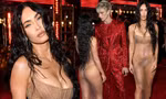 Megan Fox mặc váy trong suốt lộ gần trọn cơ thể trên thảm đỏ VMAs 2021