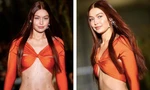 Gigi Hadid để ngực trần catwalk, dáng đẹp như tượng tạc