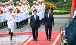 Chủ tịch nước Lương Cường chủ trì lễ đón Tổng thống Pháp Emmanuel Macron 