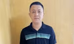Đối tượng Long tại Cơ quan Công an.