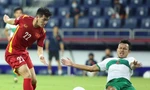 Pha ghi bàn mở tỷ số của Tiến Linh đã mở toang cánh cửa đến khung thành tuyển Indonesia trong hiệp 2 ảnh Hữu Phạm (từ UAE)