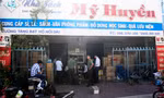  Nhà sách Mỹ Huyền - nơi phát hiện 72.602 cuốn SGK nghi làm giả. Ảnh: Tr.Định 