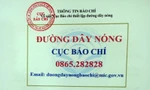 Công bố số điện thoại đường dây nóng Cục Báo chí