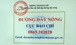 Công bố số điện thoại đường dây nóng Cục Báo chí