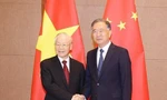 Tổng Bí thư Nguyễn Phú Trọng hội kiến Chủ tịch Chính hiệp Trung Quốc