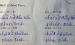 Làm bài tập Toán tìm x, học trò nhanh tay viết đáp án khiến cô giáo cũng phải chịu thua
