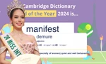 Từ vựng 2024: Manifest có Hoa hậu Thanh Thủy bảo chứng, bản gốc "dịu kha" góp mặt