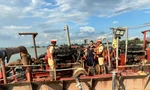CSGT phát hiện 3 tàu chở 2.000 m3 cát không rõ nguồn gốc trên sông Soài Rạp