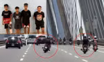 Bắt khẩn cấp nam thanh niên đi xe máy đánh võng trên cầu Nhật Tân