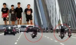 Bắt khẩn cấp nam thanh niên đi xe máy đánh võng trên cầu Nhật Tân