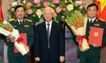 Tổng Bí thư, Chủ tịch nước trao quân hàm Thượng tướng cho hai sĩ quan cấp cao Quân đội