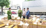 Cảnh sát bắt giữ xe tải chở hàng trăm nghìn bao thuốc lá ngoại nhập lậu 