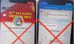 Tài khoản giả mạo bộ phận học vụ của nhà trường gửi tin nhắn cho phụ huynh. Ảnh: NTCC