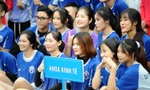 Ngắm nam thanh, nữ tú ĐH Mở Hà Nội tranh tài tại giải bóng đá sinh viên