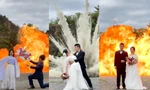 Ảnh cưới phong cách "cháy nổ" của cặp đôi Nhật Bản, netizen "thấy quen quen"