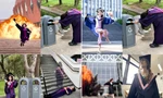 Gen Z xứ Trung tạm biệt đại học bằng loạt ảnh tốt nghiệp như phim hành động
