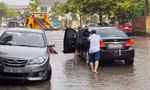 Quảng Bình: Đường phố biến thành 'sông', đồng lúa đổ rạp do mưa lớn