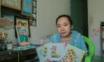 'Cô gái tí hon' tự tay làm tranh giấy xoắn đón Tết độc đáo bắt mắt