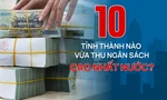 10 tỉnh thành nào vừa thu ngân sách cao nhất nước?