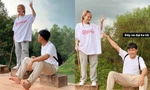 Cuối cùng Mũi trưởng Long cũng đăng ảnh chụp với Hậu Hoàng, gọi nữ YouTuber là "đại ka"