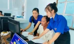 Bình Thuận: Đội hình thanh niên tình nguyện hỗ trợ dịch vụ công trực tuyến