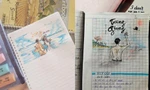 Nam sinh thể hiện sức sáng tạo đỉnh cao với loạt tranh minh họa trong vở ghi chép môn Văn
