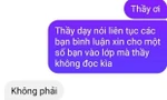 Sinh viên nêu lý do học online muộn nhưng lại nhận về câu trả lời "cực phũ" từ thầy giáo