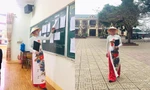 Thầy giáo "lên đồ" hưởng ứng tuần lễ áo dài, netizen thắc mắc vì sao không mặc áo dài nam?