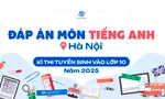 Đáp án tham khảo 24 mã đề môn Tiếng Anh kỳ thi vào lớp 10 công lập tại Hà Nội